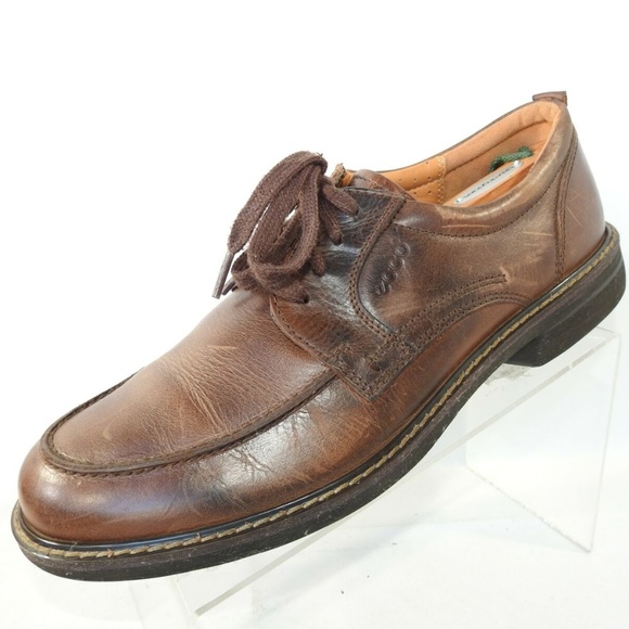 Ecco Size 12 M Brown Leather Casual Mens R4B18 main image 8